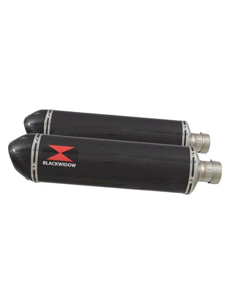 GSX1300R GSX 1300 HAYABUSA 2008-2016 4-2 Tube de raccord et Silencieux Ovale En Carbone 400mm