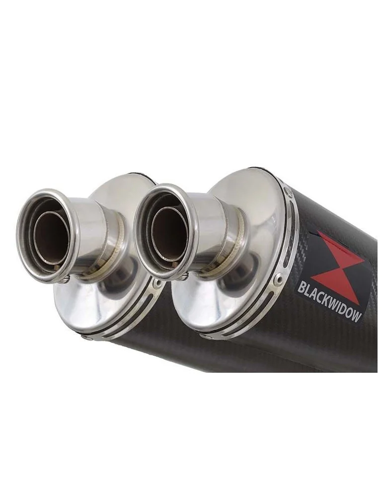 GSX1400 4-2 Silencieux kit & Silencieux Ovale En Carbone 400CS 400mm