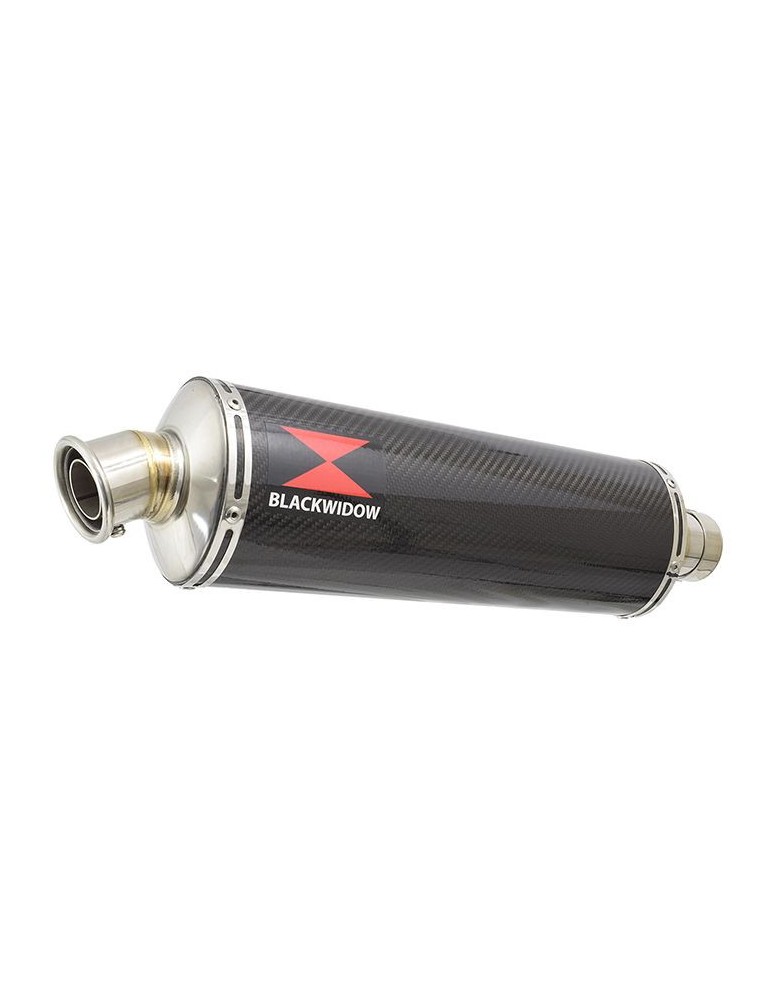 GSX 1400 GSX1400 4-1 Tube de raccord et Silencieux Ovale En Carbone 400mm