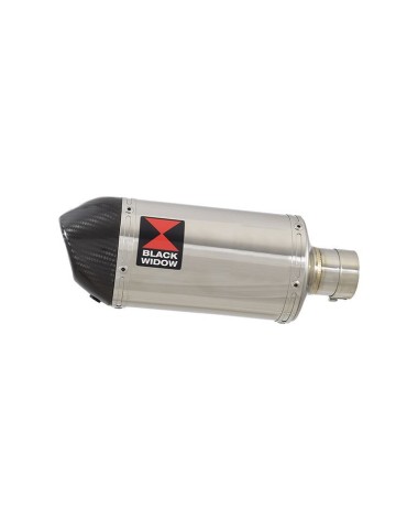 GSX 1400 GSX1400 4-1 Tube de raccord et Silencieux Ovale En Inox + Canule En Carbone 200mm