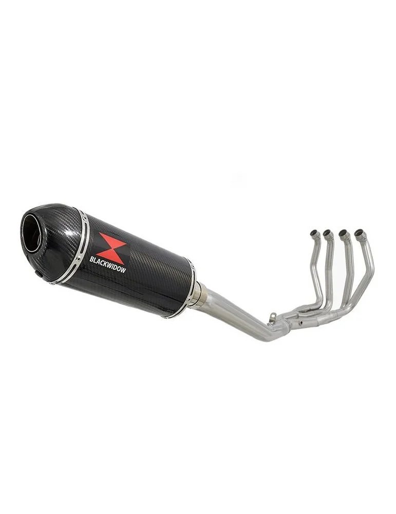 GSX1300R HAYABUSA 2008-2016 4-1 Ligne complète & Silencieux Ovale En Carbone 300mm