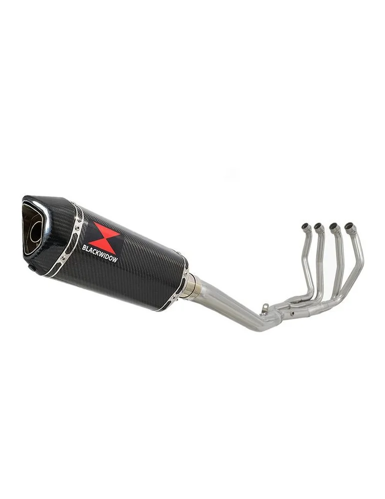 GSX1300R HAYABUSA 2008-2016 4-1 Ligne complète & Silencieux Hexagonale En Carbone 300mm