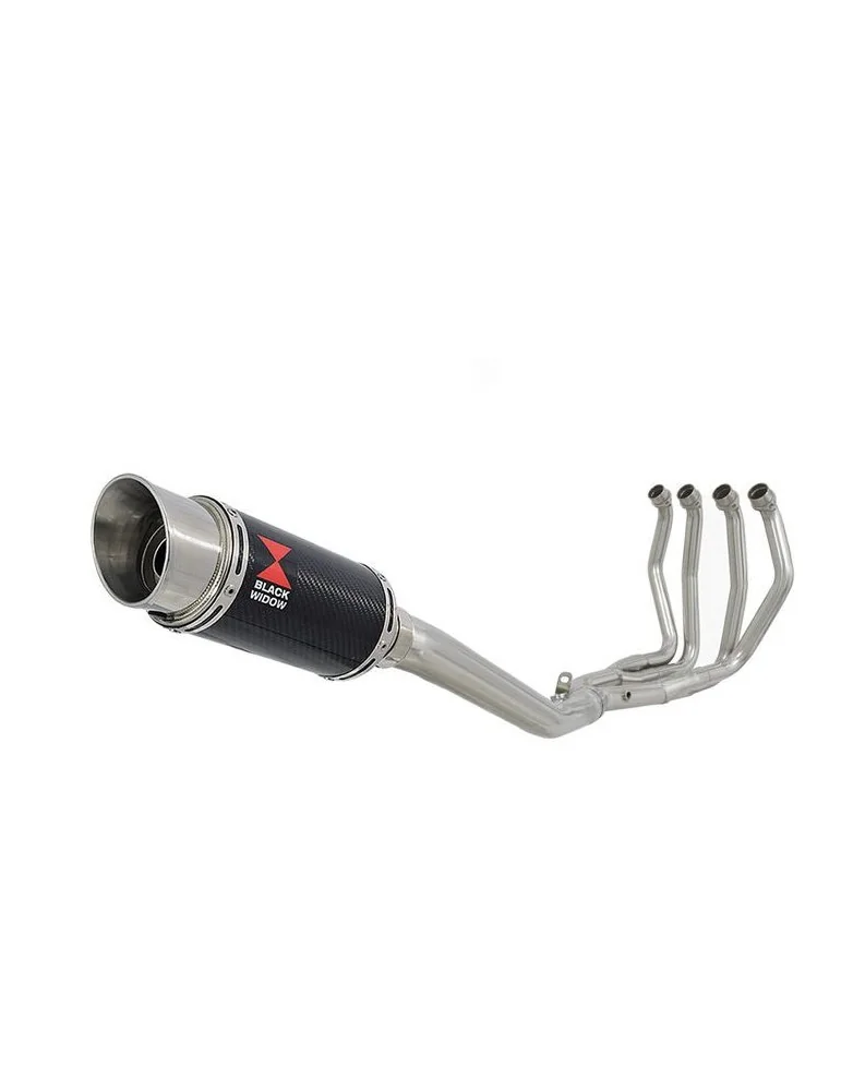 GSX1300R HAYABUSA 2008-2016 4-1 Ligne complète & Silencieux Rond En Carbone 200mm