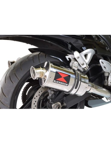 GSX1300R GSX 1300 HAYABUSA 2008-2016 4-2 Décatalyseur Ligne complète & Silencieux Ovale en Inox 230mm