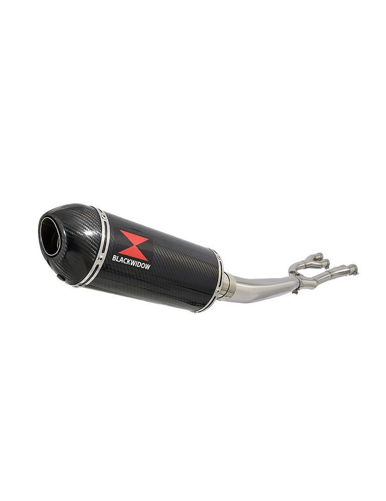 GSX1400 GSX 1400 4-1 Collecteurr et Silencieux Ovale En Carbone 300mm