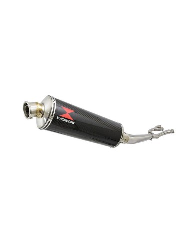 GSX1400 GSX 1400 4-1 Collecteur et Silencieux Ovale En Carbone 400mm