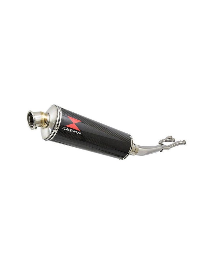 GSX1400 GSX 1400 4-1 Collecteur et Silencieux Ovale En Carbone 400mm