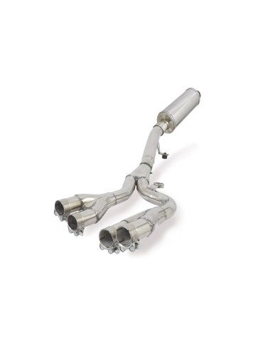 GSX1400 GSX 1400 4-1 Collecteur et Silencieux Ovale En Inox 300mm