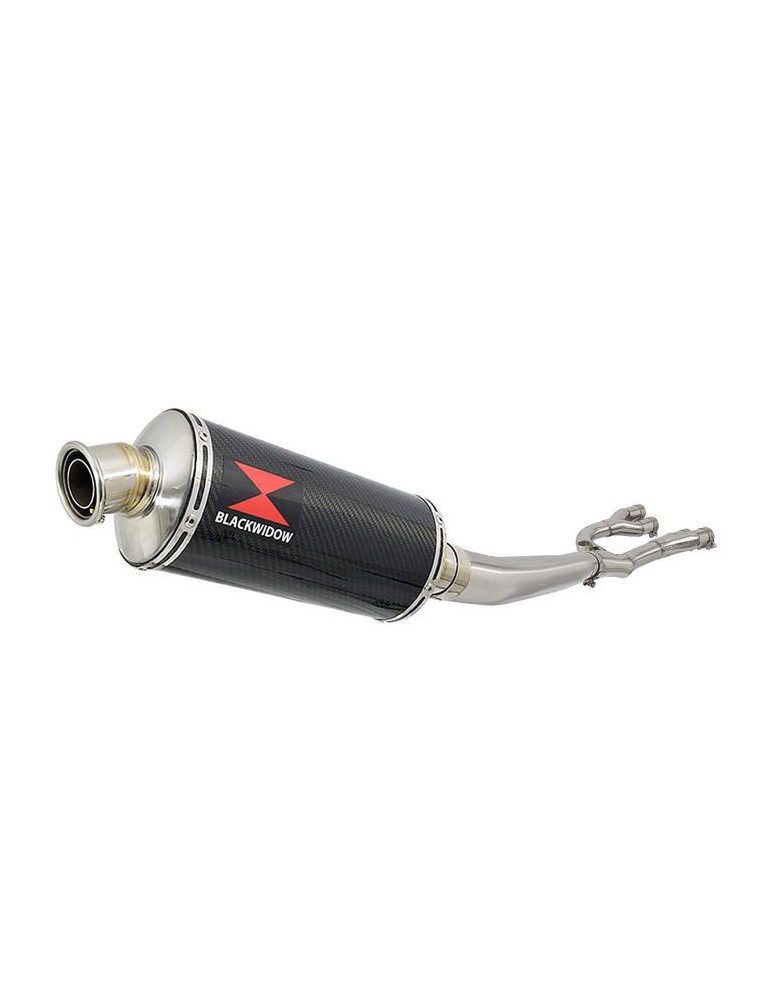 GSX1400 GSX 1400 4-1 Collecteur et Silencieux Ovale En Carbone 300mm