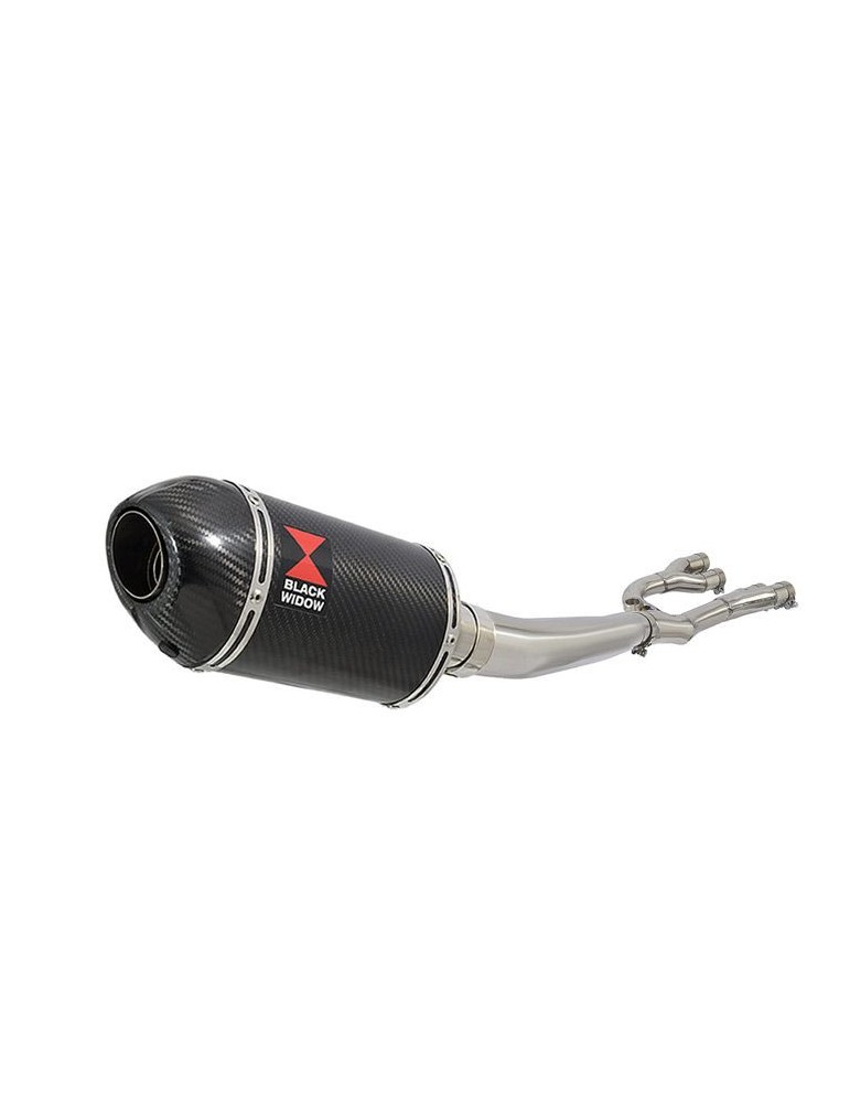 GSX1400 GSX 1400 4-1 Collecteur et Silencieux Ovale En Carbone 200mm