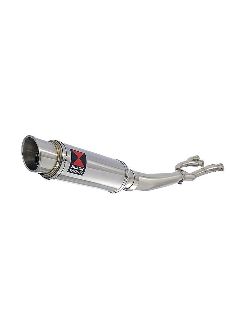 GSX1400 GSX 1400 4-1 Collecteur et Silencieux Rond GP Style En Inox 230mm