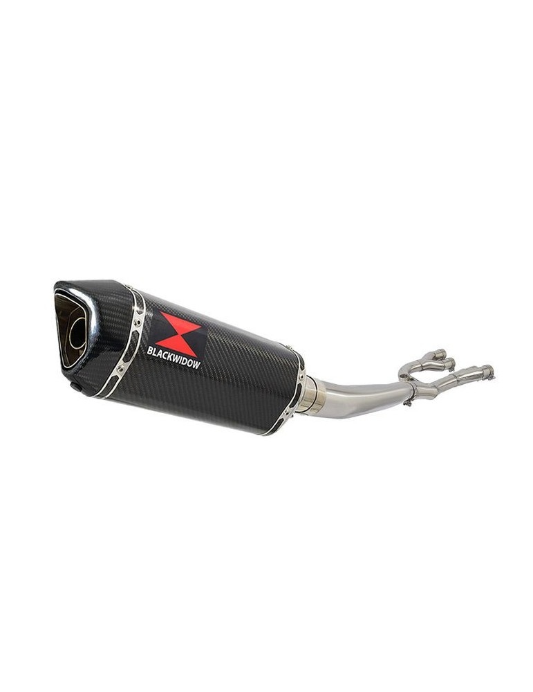 GSX1400 GSX 1400 4-1 Collecteur et Silencieux Hexagonale En Carbone 300mm