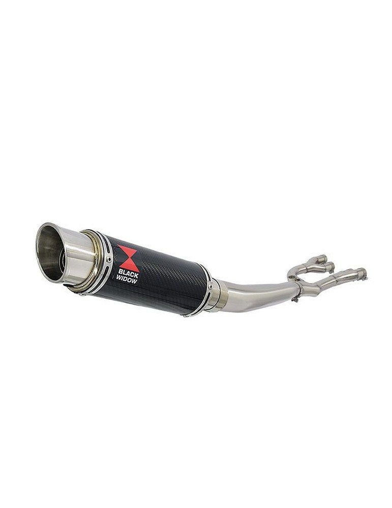 GSX1400 GSX 1400 4-1 Collecteur et Silencieux GP Rond En Carbone 230mm