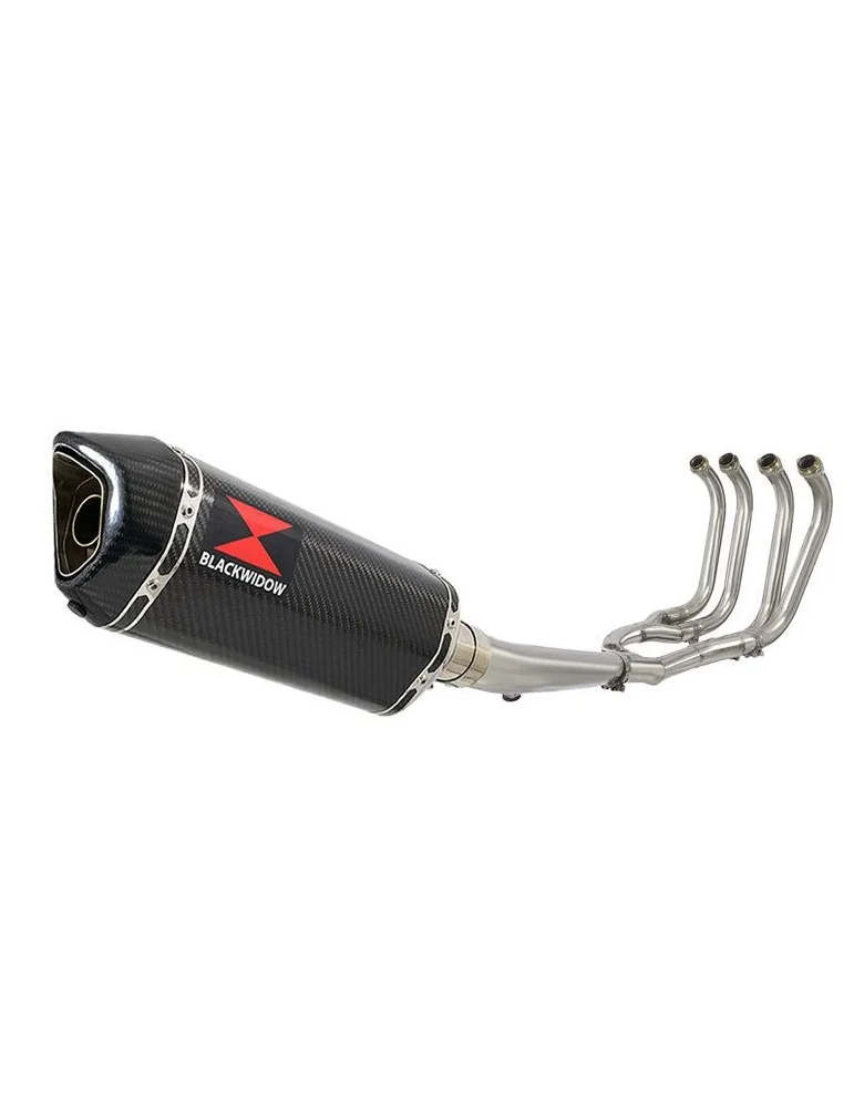 GSX1400 GSX 1400 4-1 Ligne complète & Silencieux Hexagonale En Carbone 300mm
