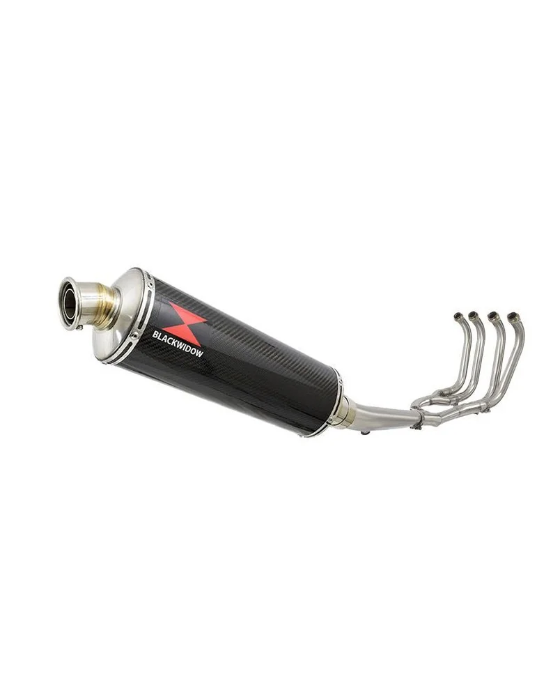GSX1400 GSX 1400 4-1 Ligne complète & Silencieux Ovale En Carbone 400mm