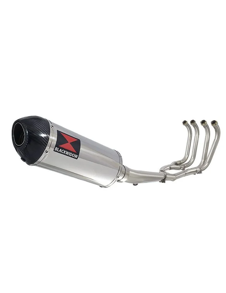 GSX1400 GSX 1400 4-1 Ligne complète & Silencieux Ovale En Inox + Canule En Carbone 300mm