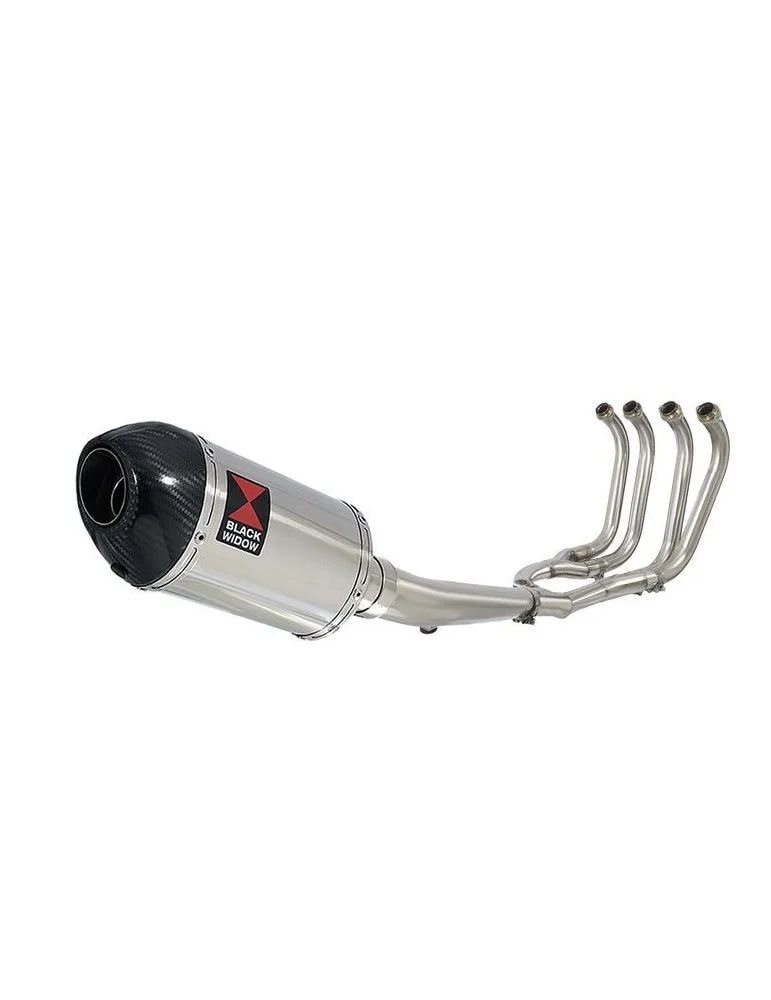 GSX1400 GSX 1400 4-1 Ligne complète & Silencieux Ovale En Inox + Canule En Carbone 200mm