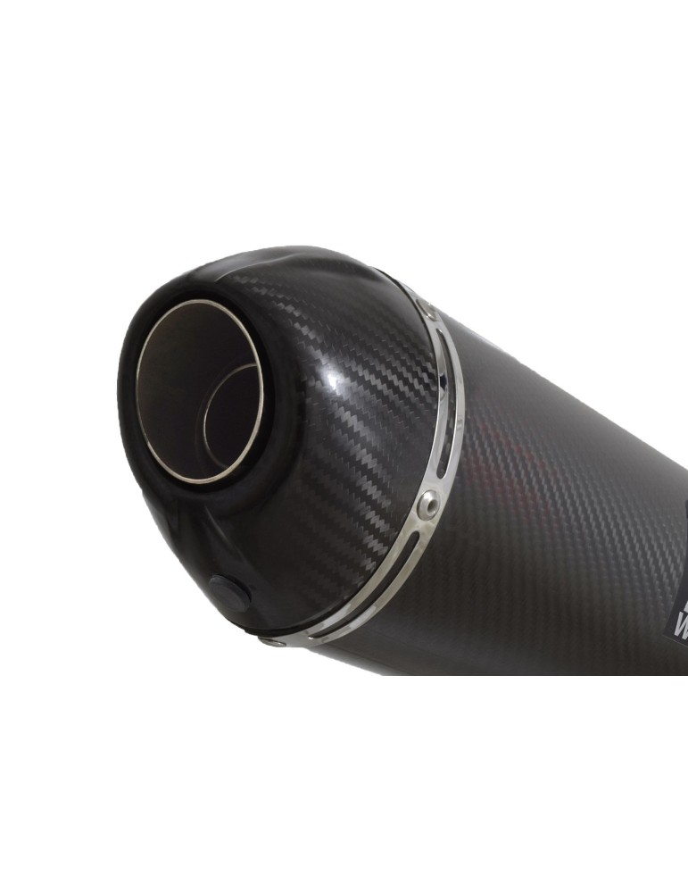 GSX1200 INAZUMA Performance Race Exhaust En Carbone Ovale Silencieux & Carbon Tip 200mm