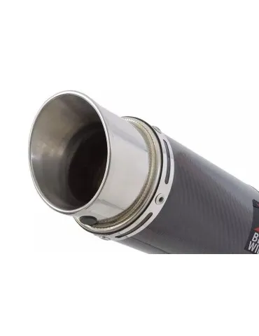 GSX750F GSX 750 F 1989-1997 4-1 Ligne complète & Silencieux GP Rond En Carbone 230mm