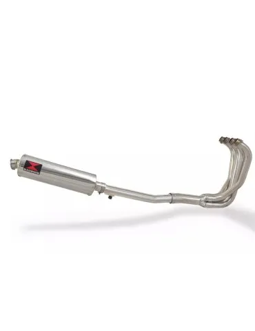 GSX750F GSX 750 F 1998-2006 4-1 Ligne complète & Silencieux Ovale En Inox 400mm