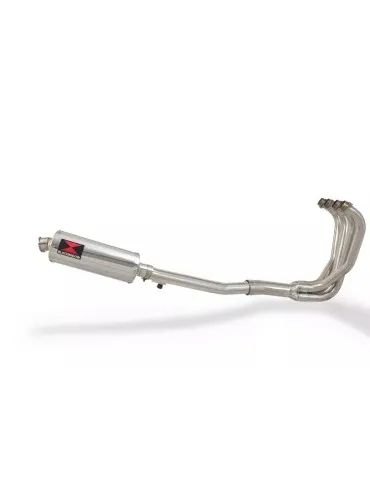 GSX750F GSX 750 F 1998-2006 4-1 Ligne complète & Silencieux Ovale En Inox 300mm