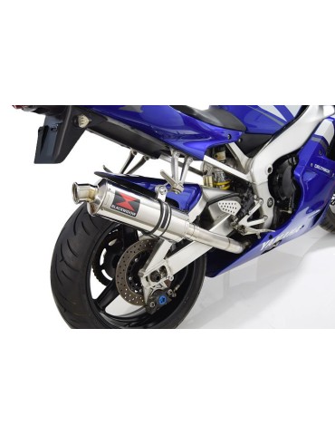 Yamaha YZF R1 98-01 Kit Silencieux & Silencieux Rond En Inox 300mm