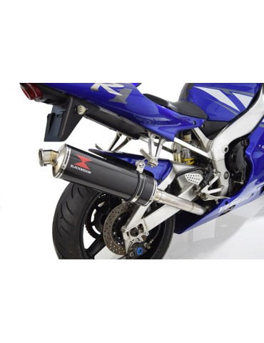 Yamaha YZF R1 98-01 Silencieux Kit & Silencieux Ovale En Carbone 400mm