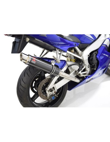 Yamaha YZF R1 98-01 Kit Silencieux & Silencieux GP Style Rond En Carbone 350mm