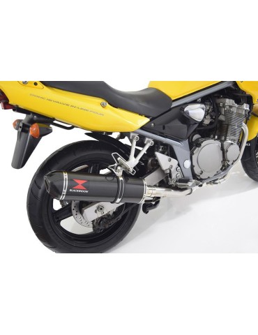 GSF 600 GSF600 Bandit 1995-2004 Refroidissement à Huile / Tube de raccord et Silencieux Ovale En Carbone 400mm
