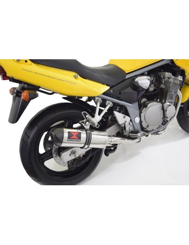 GSF 600 GSF600 Bandit 1995-2004 Refroidissement à Huile / Tube de raccord et Silencieux Ovale En Inox + Canule En Carbone 300mm