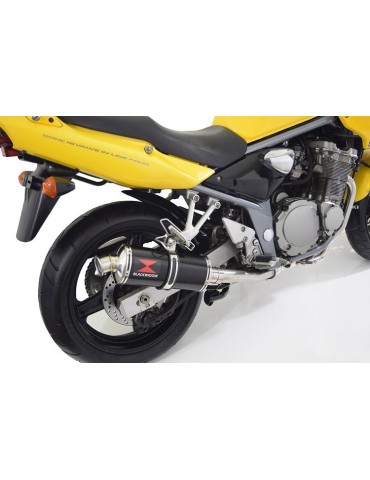 GSF 600 GSF600 Bandit 1995-2004 Refroidissement à Huile/ Tube de raccord et Silencieux Ovale Noir En Inox 300mm