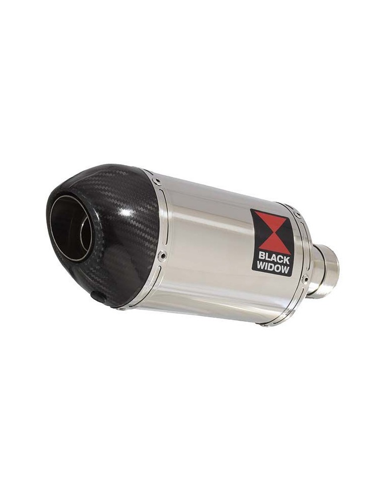 GSF 600 GSF600 Bandit 1995-2004 Refroidissement à Huile / Tube de raccord et Silencieux Ovale En Inox + Canule En Carbone 200mm