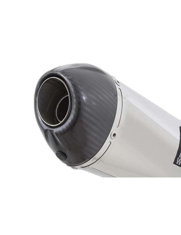 GSF 600 GSF600 Bandit 1995-2004 Refroidissement à Huile / Tube de raccord et Silencieux Ovale En Inox + Canule En Carbone 200mm