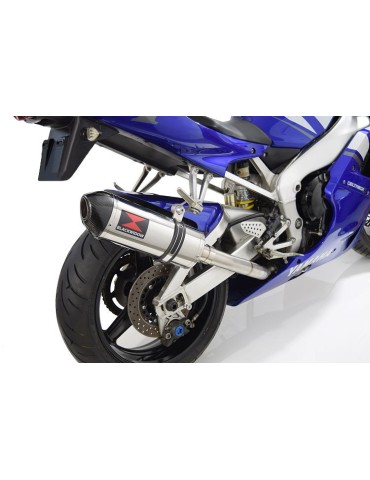 Yamaha YZF R1 98-01 Kit Silencieux & Silencieux Ovale En Inox + Canule En Carbone 300mm
