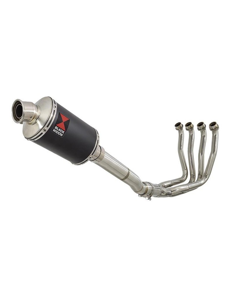 Yamaha YZF R1 98-01 Ligne complète & Silencieux Ovale Noir En Inox 230mm