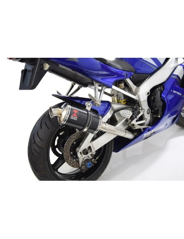 Yamaha YZF R1 98-01 Ligne complète & Silencieux Ovale Noir En Inox 230mm