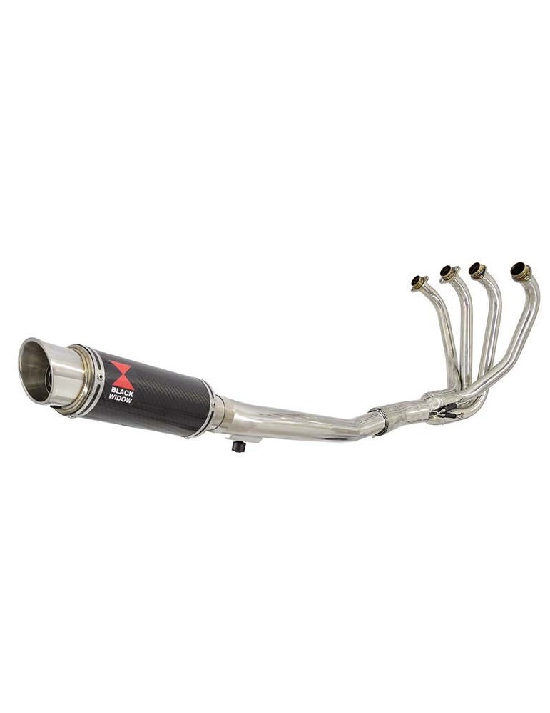 GSF600 Bandit 1995-2004 Refroidissement à Huile / Ligne complète & Silencieux GP Rond En Carbone 230mm