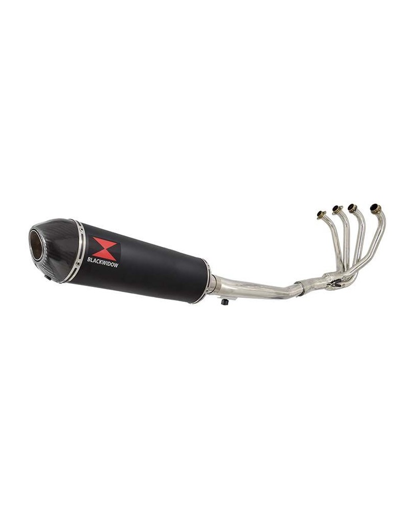 GSF650 Bandit 2005-2006 K5 K6 Ligne complète & Silencieux Ovale Noir En Inox + Canule En Carbone 400