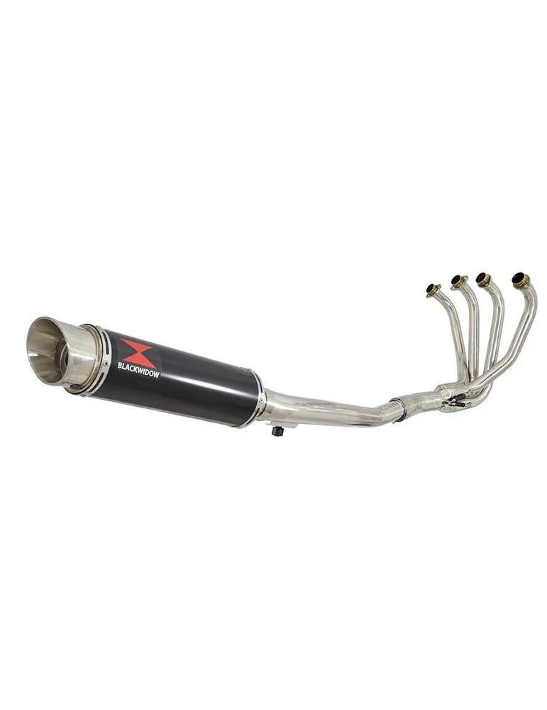 GSF650 Bandit 2005-2006 K5 K6 Ligne complète & Silencieux Rond GP Style Noir En Inox 360mm