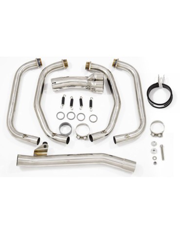 GSF650 Bandit 2005-2006 K5 K6 Ligne complète & Silencieux Rond GP Style Noir En Inox 350mm