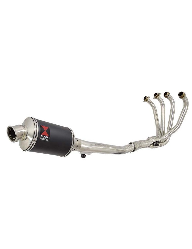 GSF650 Bandit 2005-2006 K5 K6 Ligne complète & Silencieux Ovale Noir En Inox 230mm