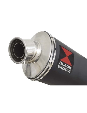GSF650 Bandit 2005-2006 K5 K6 Ligne complète & Silencieux Ovale Noir En Inox 230mm