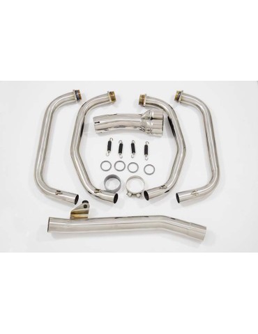 GSF650 Bandit 2005-2006 K5 K6 Ligne complète & Silencieux Ovale Noir En Inox + Canule En Carbone 300 mm