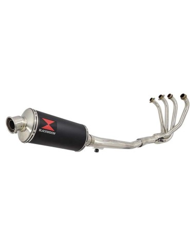 GSF650 Bandit 2005-2006 K5 K6 Ligne complète & Silencieux Ovale Noir En Inox 300mm