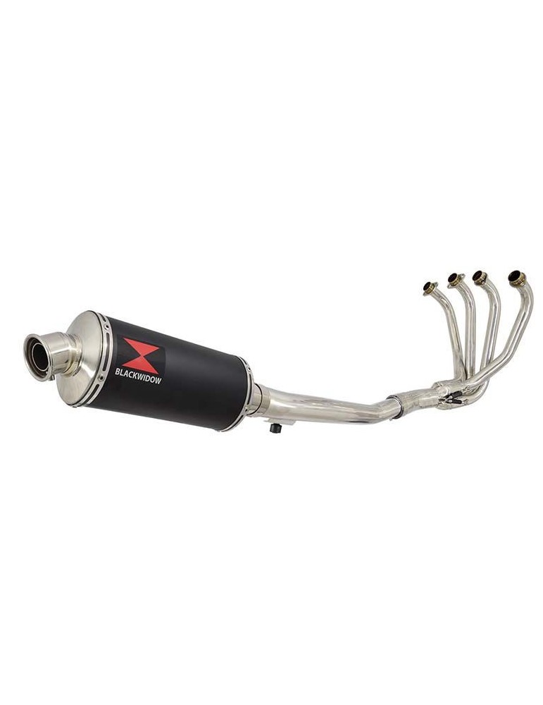 GSF650 Bandit 2005-2006 K5 K6 Ligne complète & Silencieux Ovale Noir En Inox 300mm