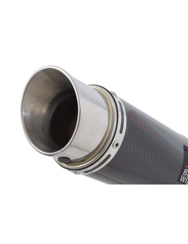 GSF650 Bandit 2005-2006 K5 K6 Ligne complète & Silencieux Rond En Carbone 200mm