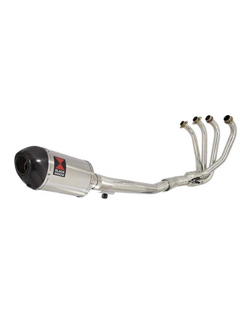 GSF650 Bandit 2005-2006 K5 K6 Ligne complète & Silencieux Ovale En Inox + Canule en Carbone 200mm