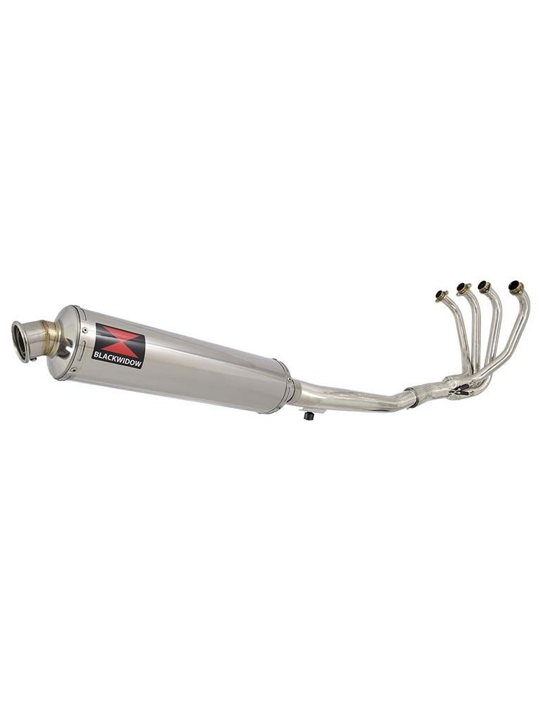GSF600 Bandit 1995-2004 Refroidisement à Huile / Ligne complète & Silencieux Rond En Inox 450mm