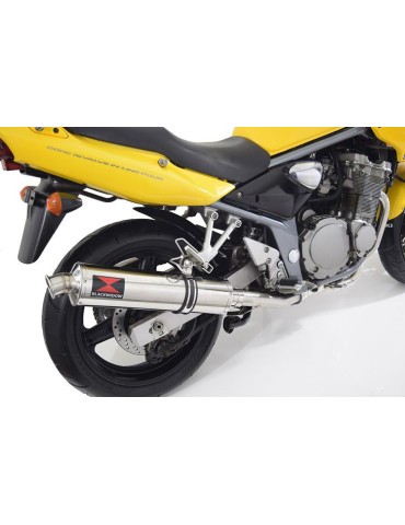 GSF600 Bandit 1995-2004 Refroidisement à Huile / Ligne complète & Silencieux Rond En Inox 450mm