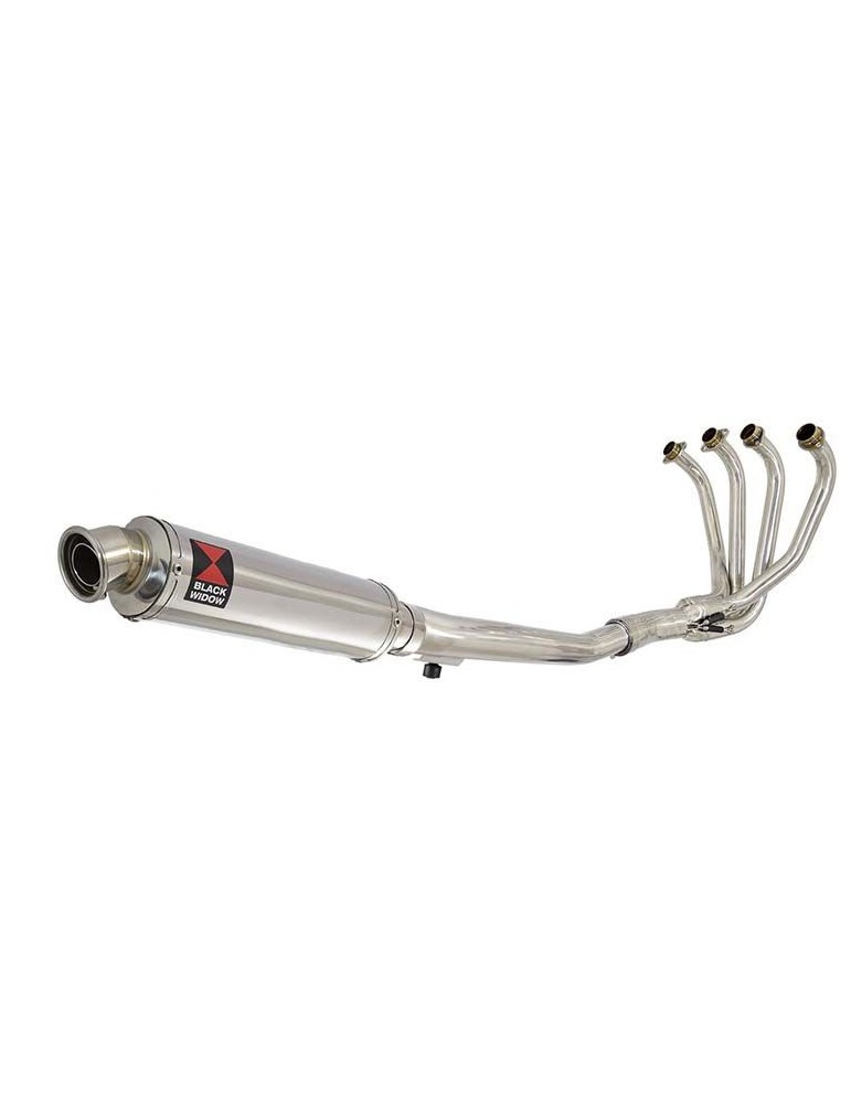 GSF600 Bandit 1995-2004 Refroidissement à Huile / Ligne complète & Silencieux Rond En Inox 350mm
